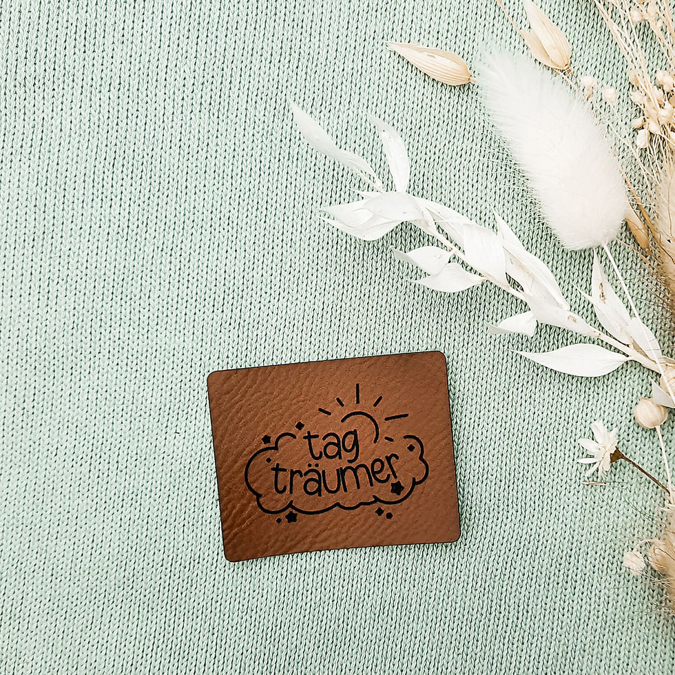 Kunstlederlabel "Tagträumer"