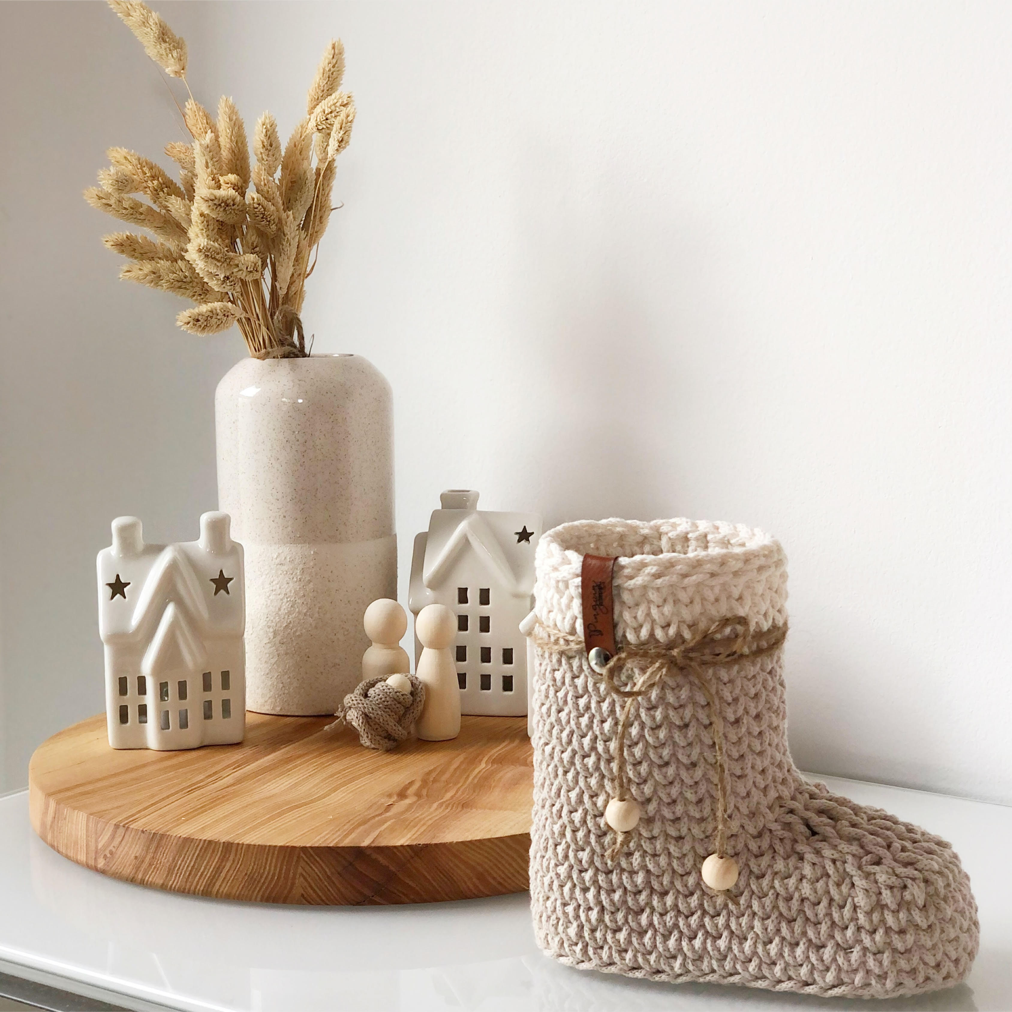 Häkelboden "Stiefelsohle" (Midi)