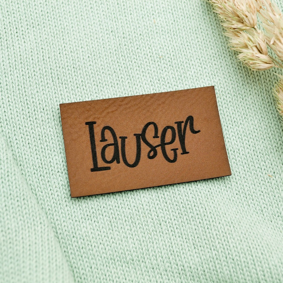 Kunstlederlabel "Lauser"