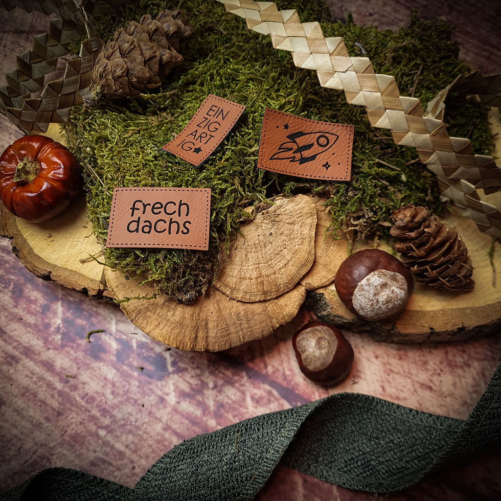Miniaturbild: Kunstlederlabel "Frechdachs"