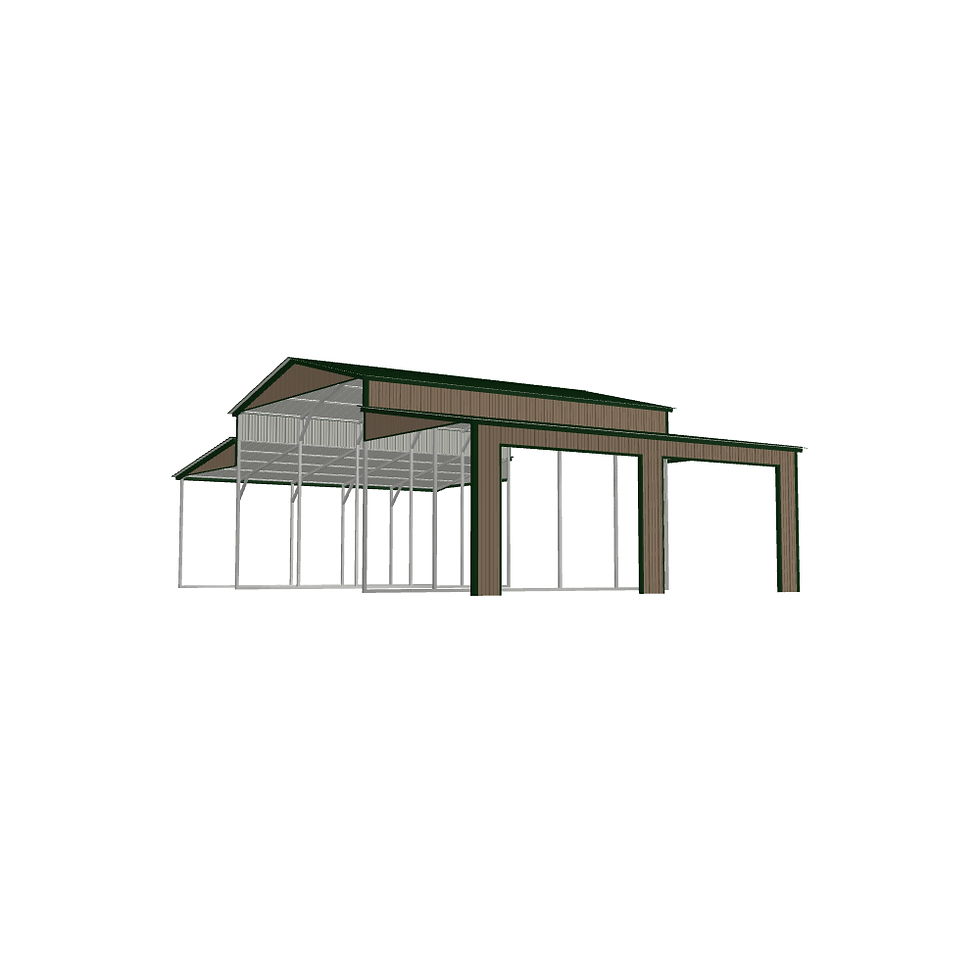 Thumbnail: Evergreen Barn-Style Carport