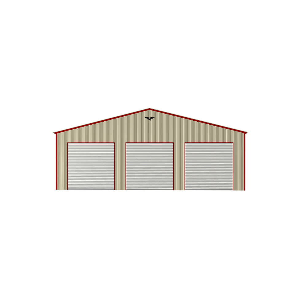 Thumbnail: 3 Car Commercial Garage Front
