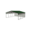 Thumbnail: Vertical Roof  2 Car Metal Carport With Enclosed Back End Rendering