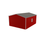 Thumbnail: Red Metal Storage Building with Pewter Gray Roof Back