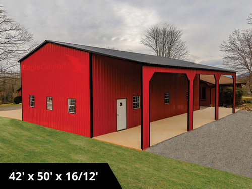 Custom 3 Car Metal Garage | Legacy Carports