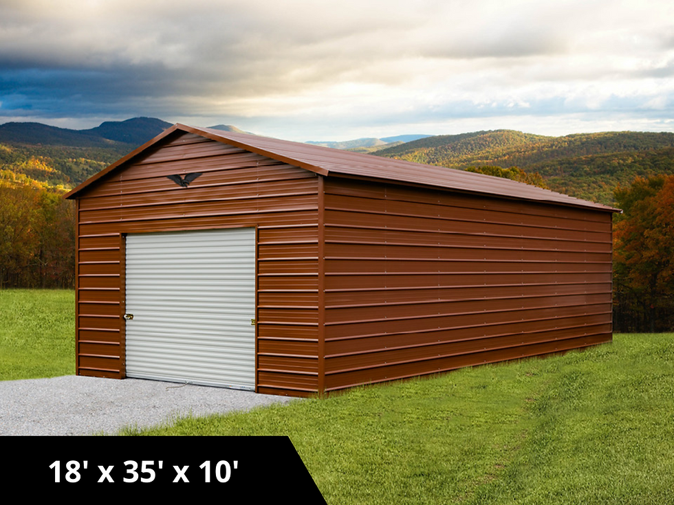 Barn Red Metal Storage Building