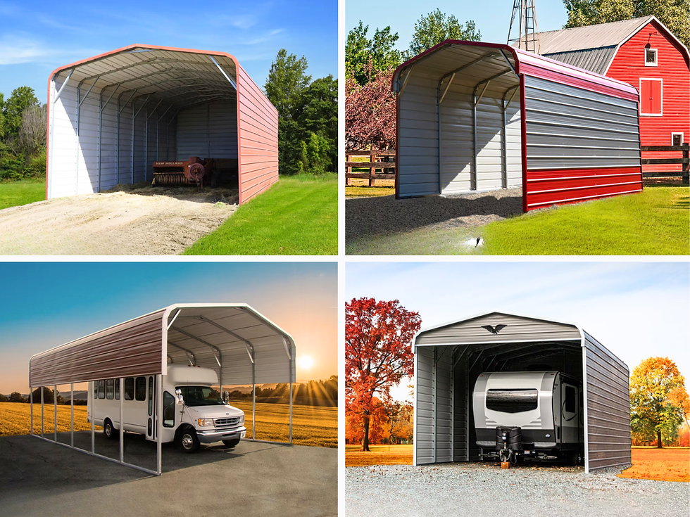 Regular Roof Metal Carports