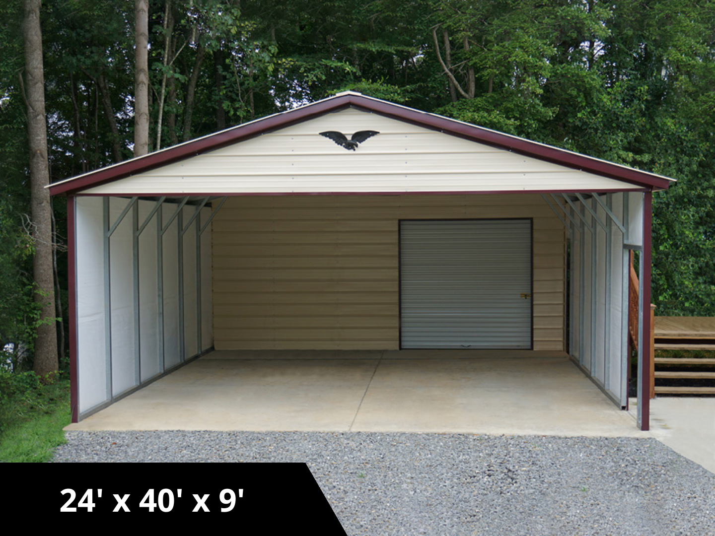 Fully Insulated Carport with Storage