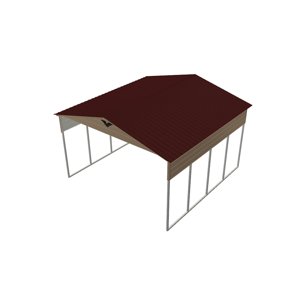 Thumbnail: 20x20 Metal Carport Top