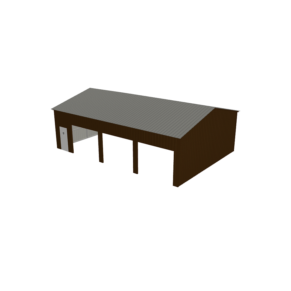 Thumbnail: Earth Brown 3-Bay Metal Garage Top
