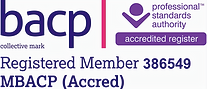 BACP registered and accredited counsellor logo