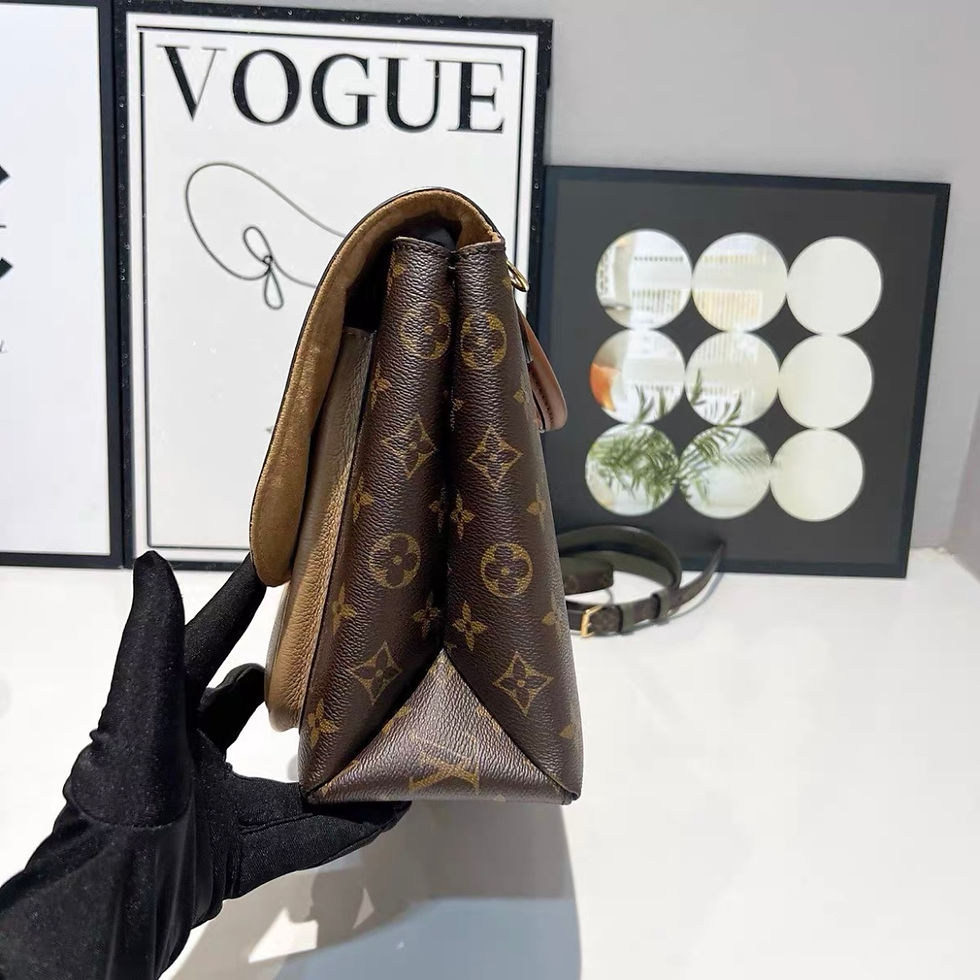 縮圖：Louis Vuitton LV Monogram Marignan Sesame LV郵差包
