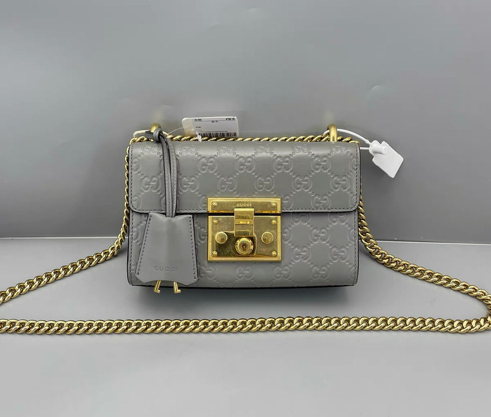 縮圖：Gucci Padlock Shoulder Bag Grey