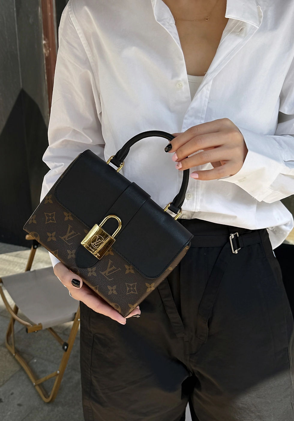縮圖：LV Monogram Locky BB M44141 老花黑色鎖頭包