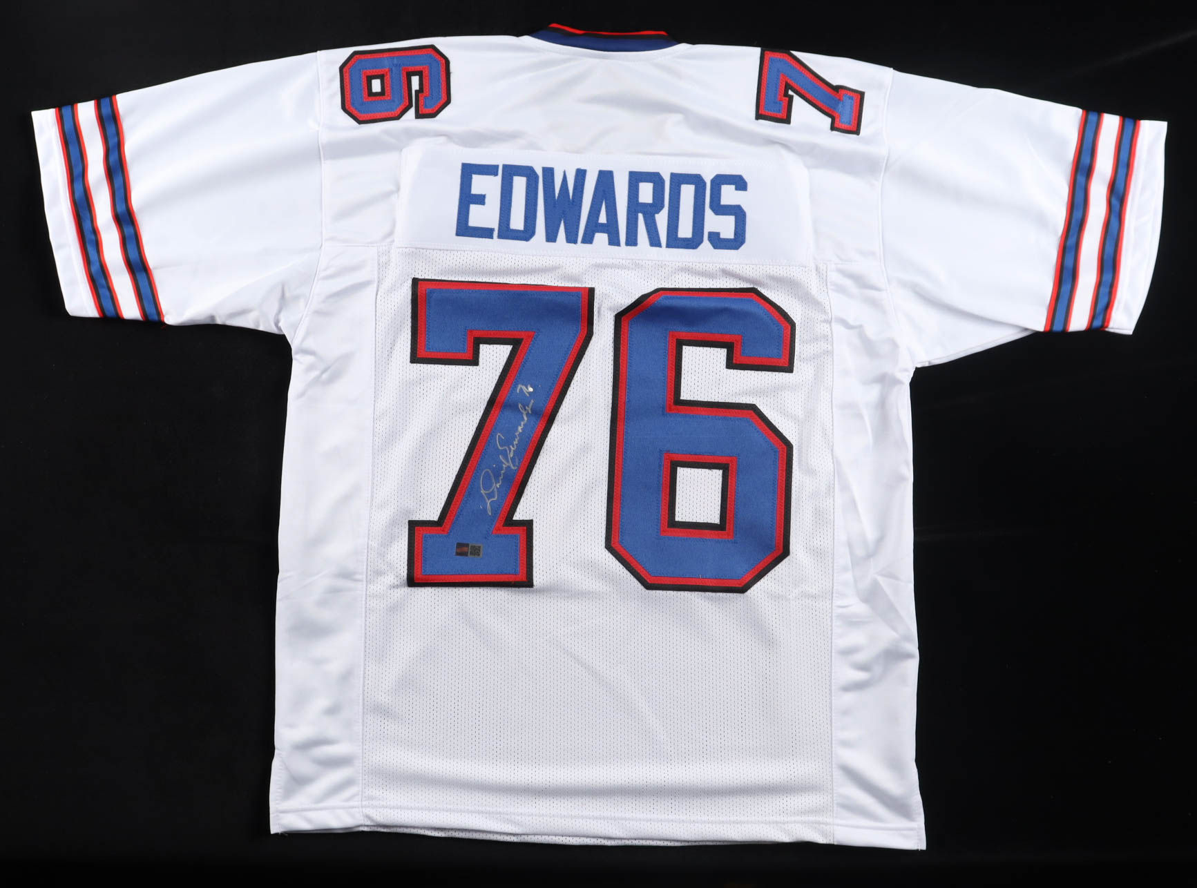 David Edwards Signed Buffalo Bills Custom Stitched Jersey – TSE COA