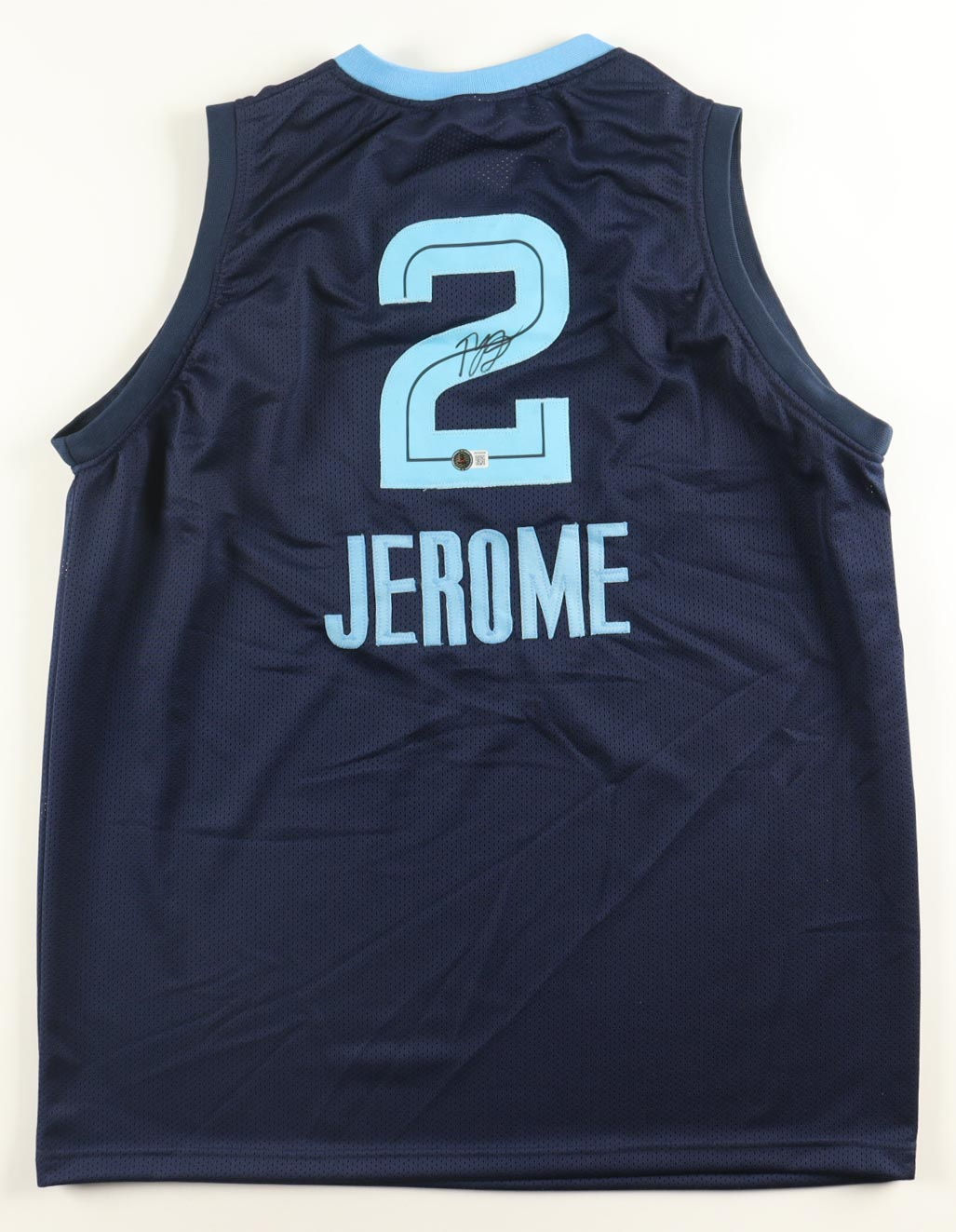 Ty Jerome Signed Memphis Grizzlies Custom Stitched Jersey – Beckett COA