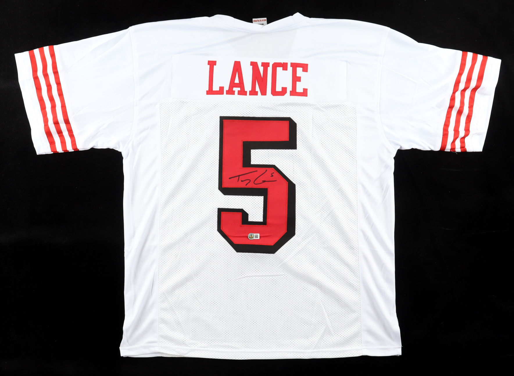 Trey Lance Signed San Francisco 49ers Custom Stitched Jersey – Beckett COA
