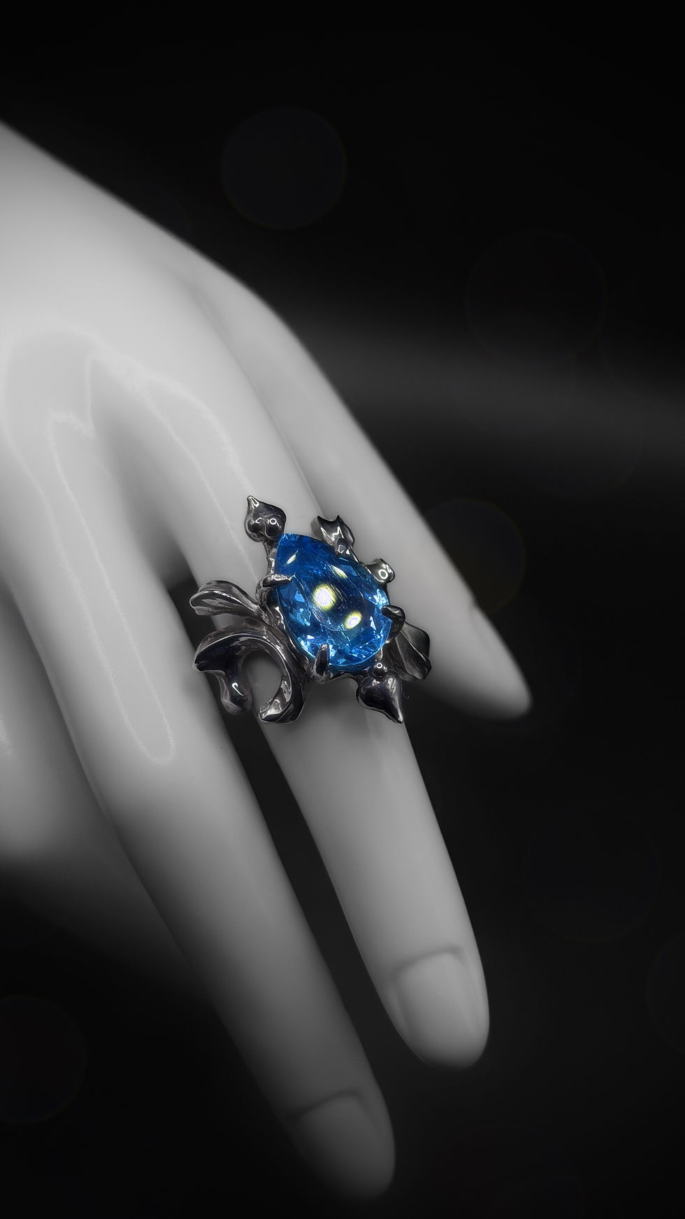 Thumbnail: Blue Topaz, Sterling Silver Ring