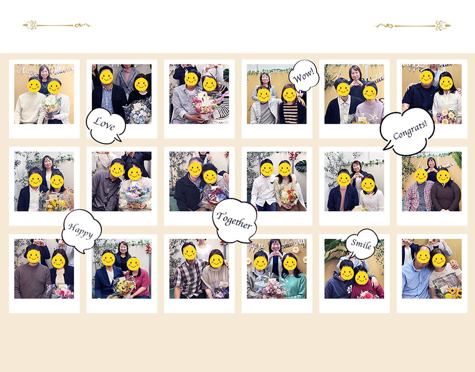 ご成婚された会員様の記念写真