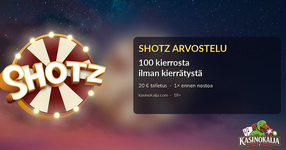 Shotzin suomenkielinen kasinosivu