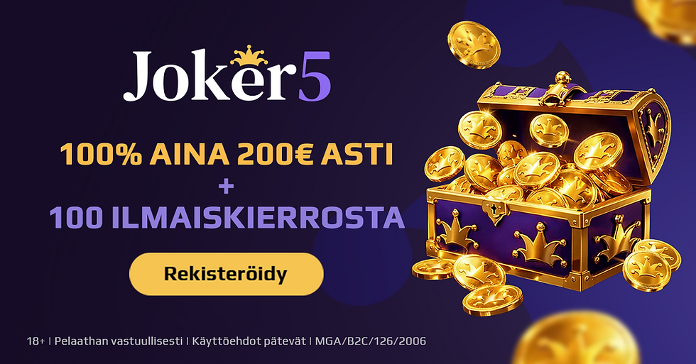 Joker5 GETSTARTED-bonus ja Trustly-talletus