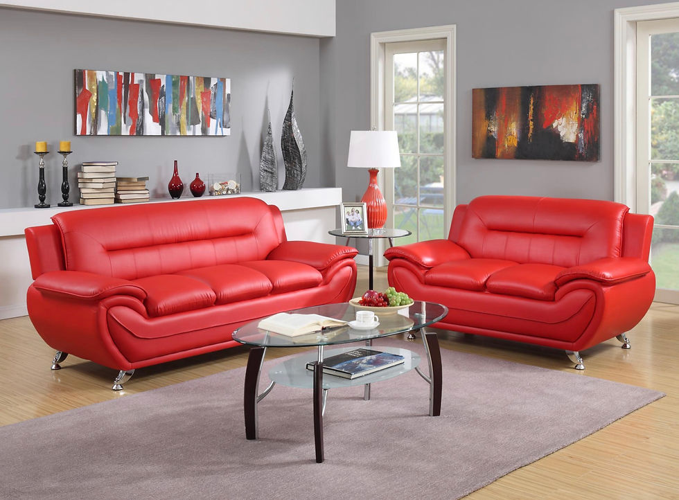 Thumbnail: Sofa and Loveseat 2pc with lights