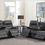 Thumbnail: Hemer 2-piece Power^2 Living Room Set Dark Grey