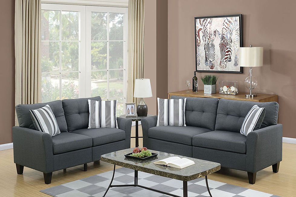 Thumbnail: Sofa set 2pcs AVAILABLE IN BLUE,CHARCOAL,BEIGE