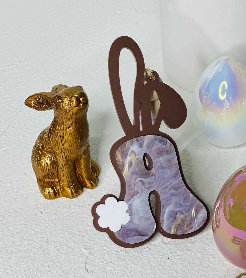 Thumbnail: Bunny Initial Easter Basket Tags