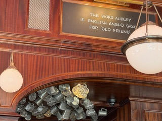 The Audleycharm pubs still sit amongst the high-end shops and apartments. A pub to note for us was “I am the Only Running Footman” a tribute to the footman who would run ahead to pay tolls and make a clear and pleasant route for his master.