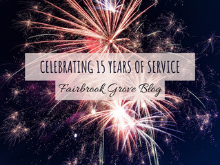 15 Year Service Anniversary!