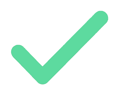 Icône de validation verte indiquant que le message a bien été envoyé