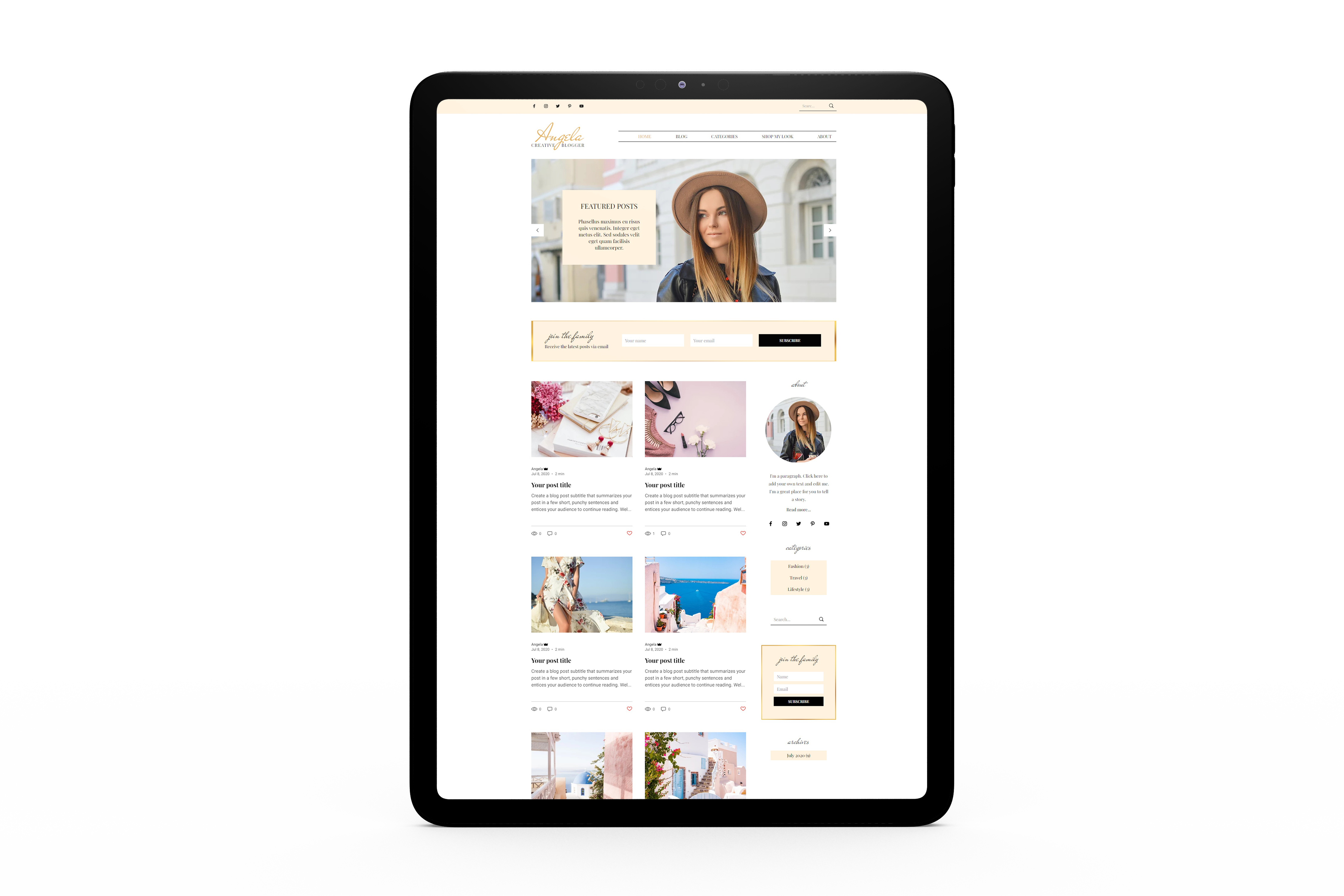 Wix Blog Website, Wix Website Template, eCommerce Website, Wix Website Design, Fashion Blog, Travel Blog, Beauty Blog