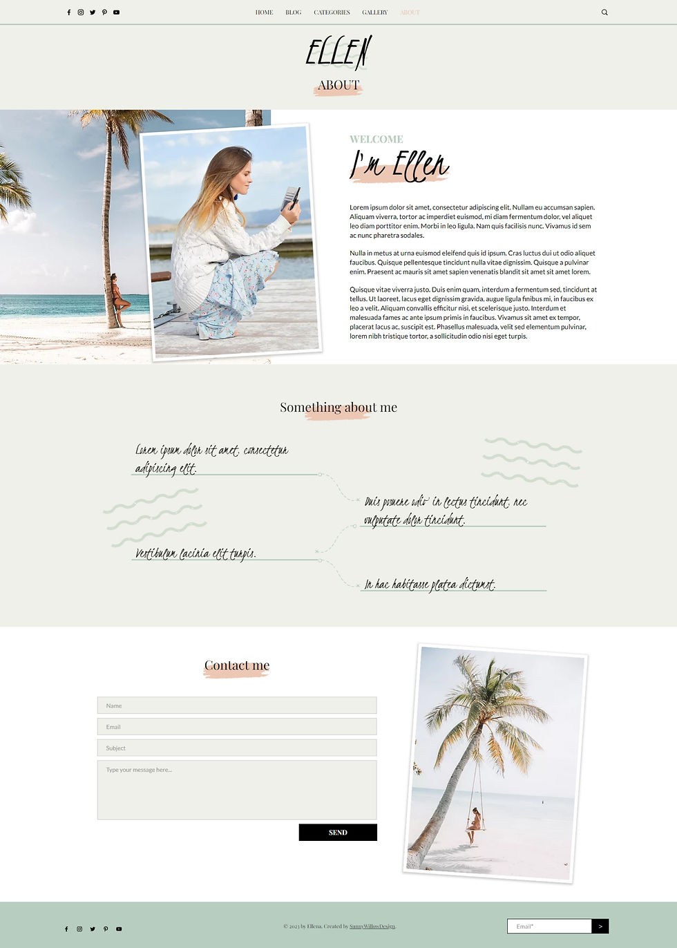 Thumbnail: Wix Blog Website, Wix Website Template, Wix Website Design, Boho Travel Blog, eCommerce Website, Fashion Blog
