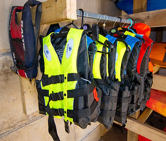 Kayaks and paddle boards available to use during your stay, along with boyancy aids. 