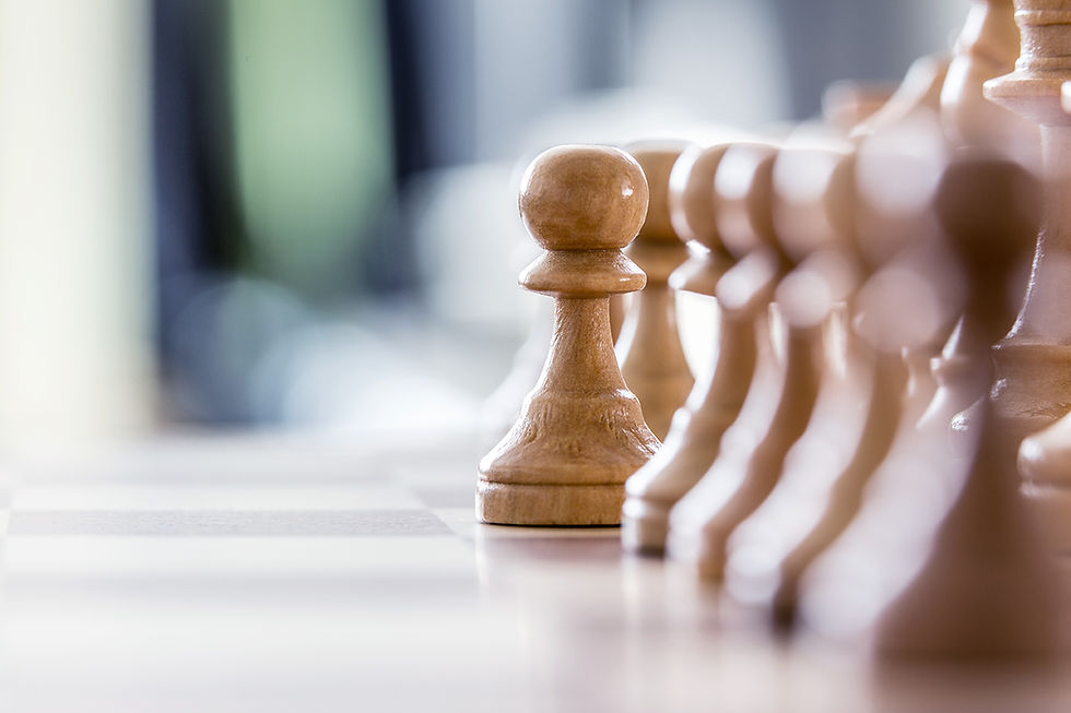 Chess Pawns Close-Up