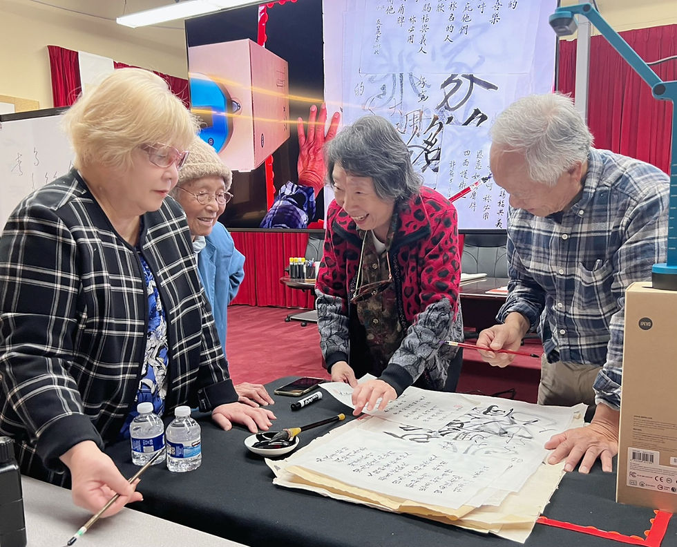 李大棨老師示範書寫