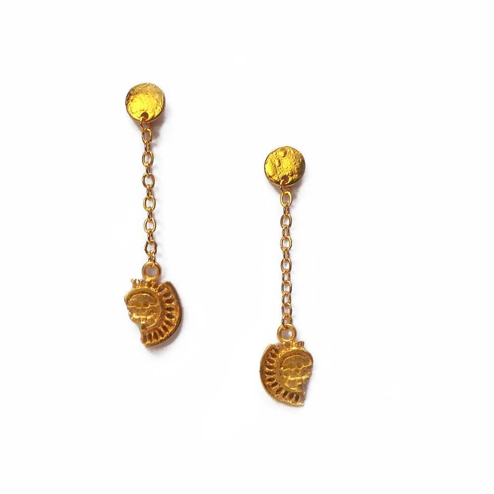 Miniatura: Aretes DISCO DE MICTLANTECUTLI
