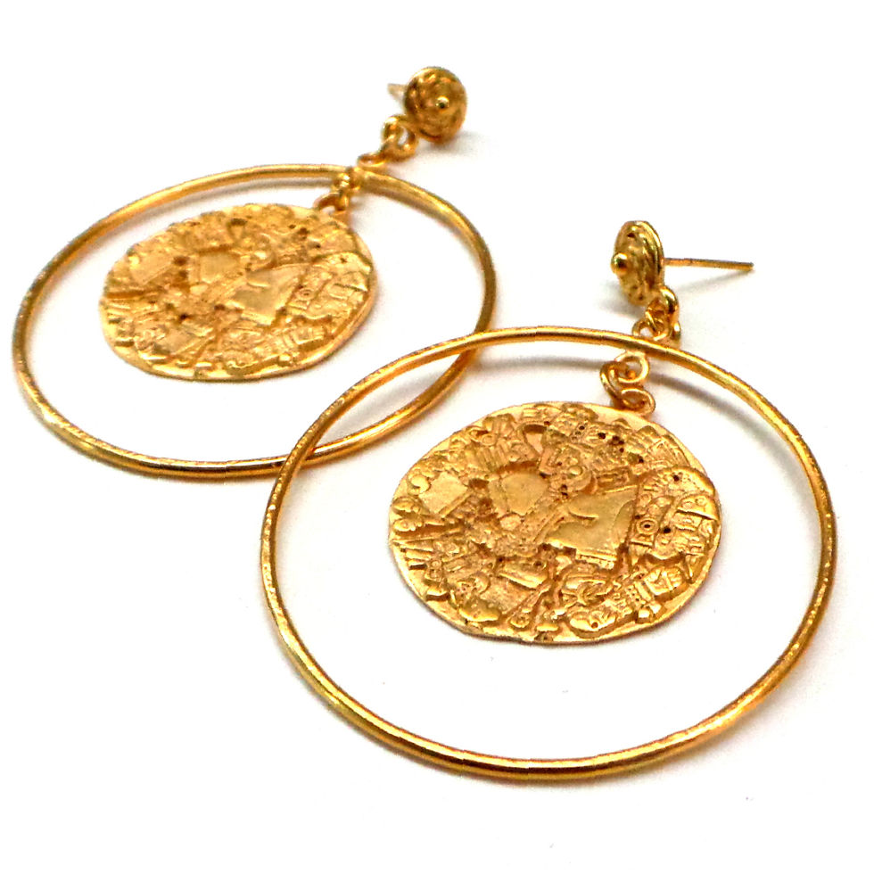 Miniatura: Aretes COYOLXAUHQUI