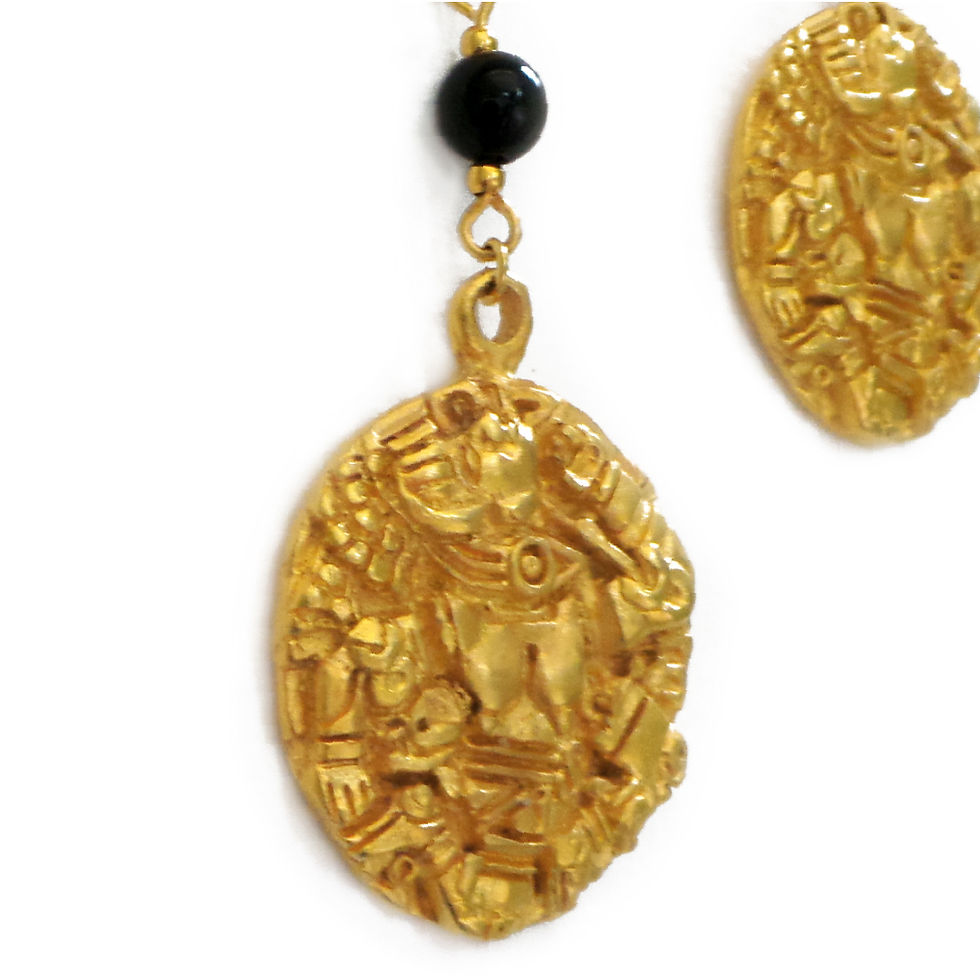 Miniatura: Aretes COYOLXAUHQUI grande