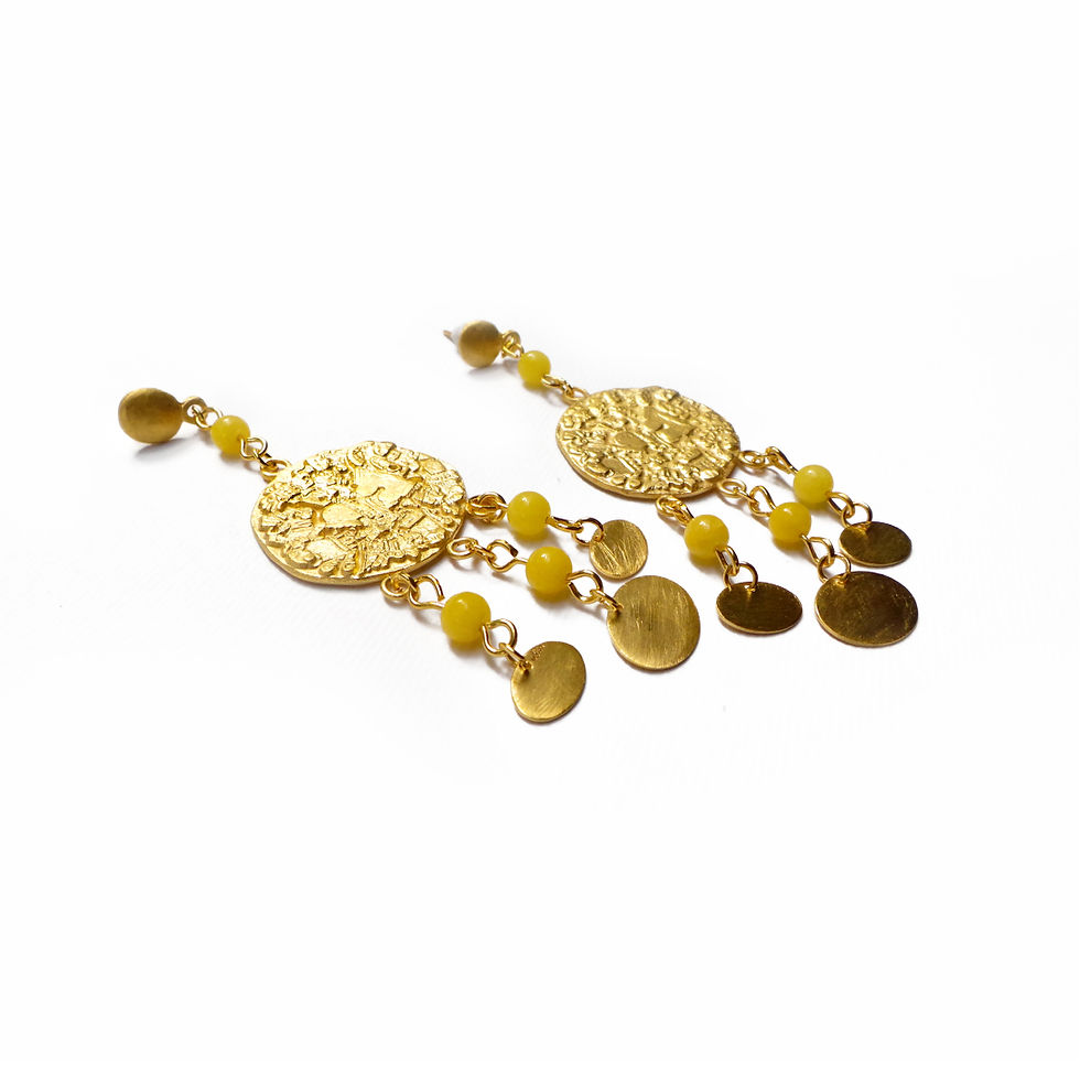 Miniatura: Aretes COYOLXAUHQUI
