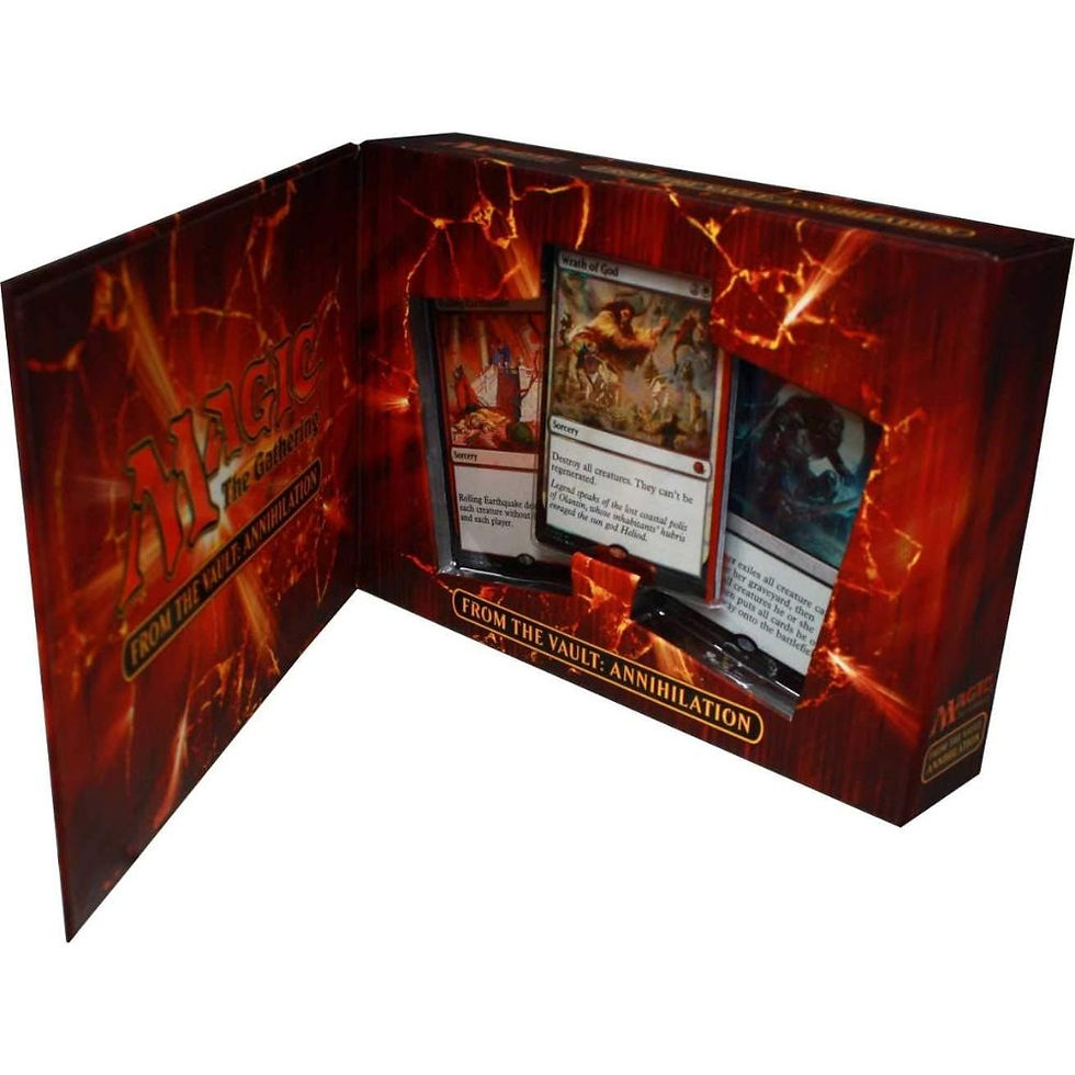 Thumbnail: From the Vault Annihilation sealed MTG set box 15 premium foil cards collector edition opened front view