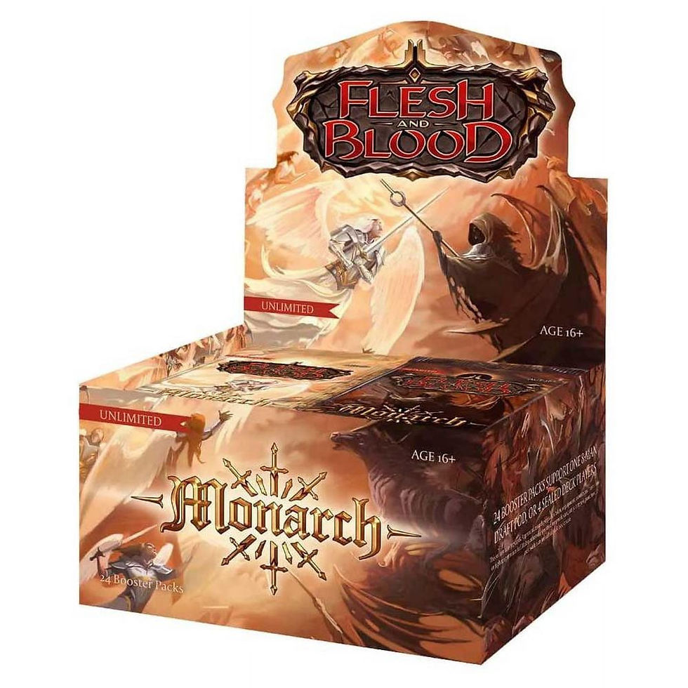 Monarch Unlimited Booster Box sealed with 24 packs for Flesh and Blood TCG