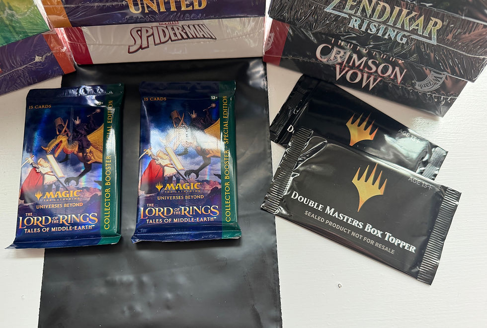 Thumbnail: View of chase packs included in the Black Edition