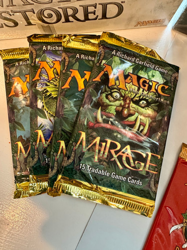 mtg mirage booster box I don't usually share when I'm personally going live here on Facebook but I'm cracking some super old Magic tonight and giving away collector boosters every 5 minutes! If you haven't ever 12 Traditional Foil cards Mirage Booster Box