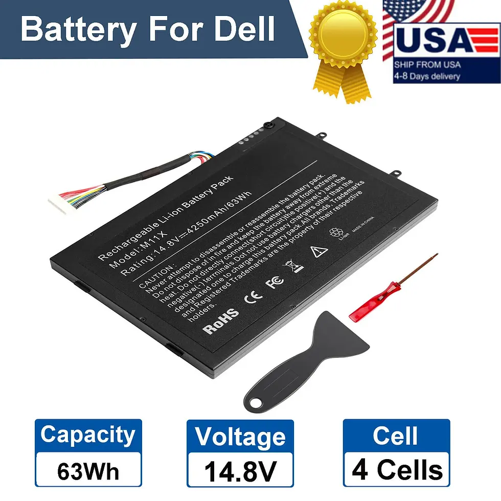 Battery For Dell 63Wh 14.8V 4 Cells. F62G0 Battery for Dell Vostro 5370 13-5370 13 5391 Inspiron 7373 5370 7386. Super Battery Packs