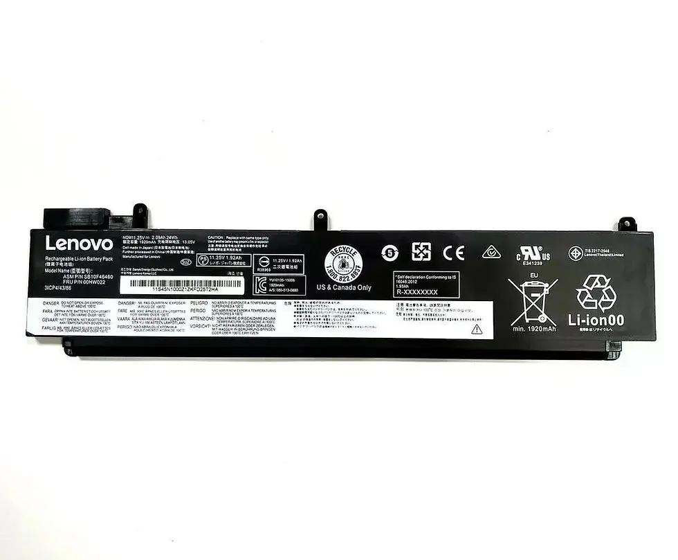 Genuine 00HW023 00HW022 Battery for Lenovo ThinkPad T460s T470s SB10F46460 24WH