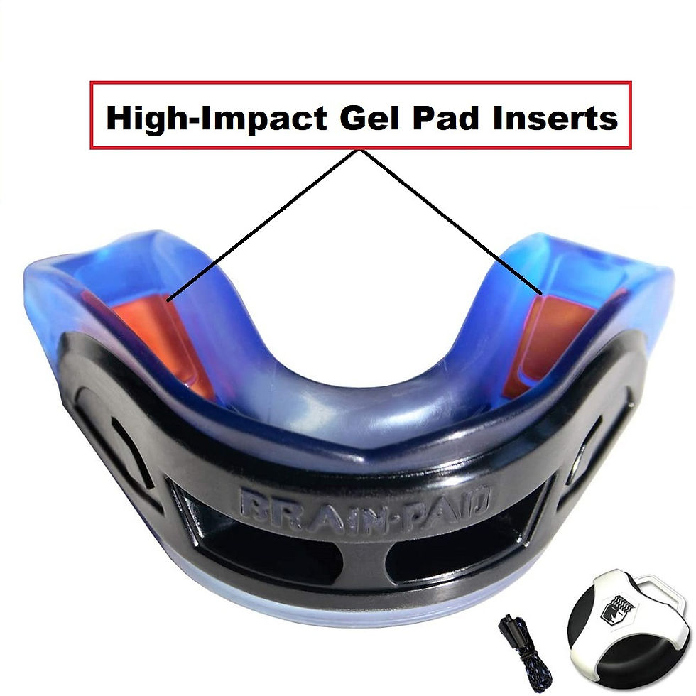 High-Impact Gel Pad Inserts, BRAIN PAD 3XS mouthguard