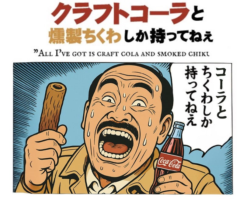 クラフトコーラと燻製ちくわしか持ってねぇ1