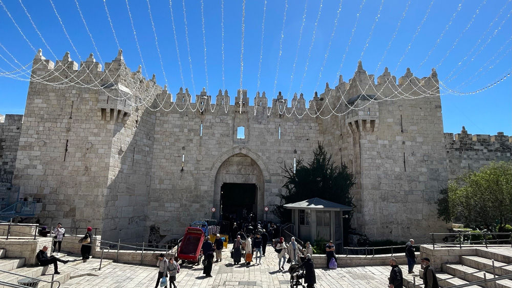Damaskustor Stadtmauer Jerusalem